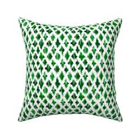 Green ikat watercolor pattern