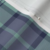 Dunbar tartan, 6", custom colorway slate/mint