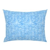 Watercolor Chevron in Blue // watercolor painted chevron baby blue aqua mermaid scale fabric