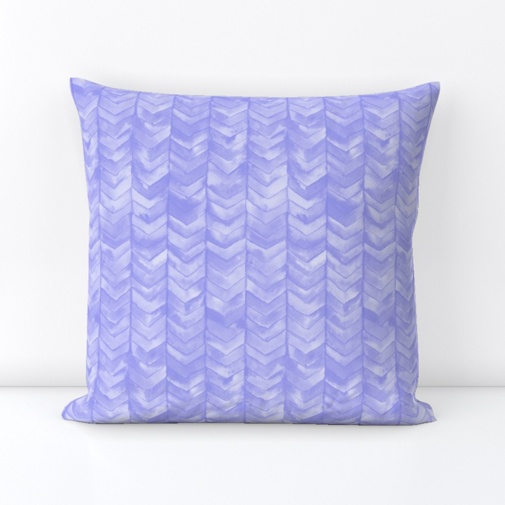 Watercolor Chevron in Lilac // watercolor painted chevron baby lavender purple lilac mermaid scale fabric