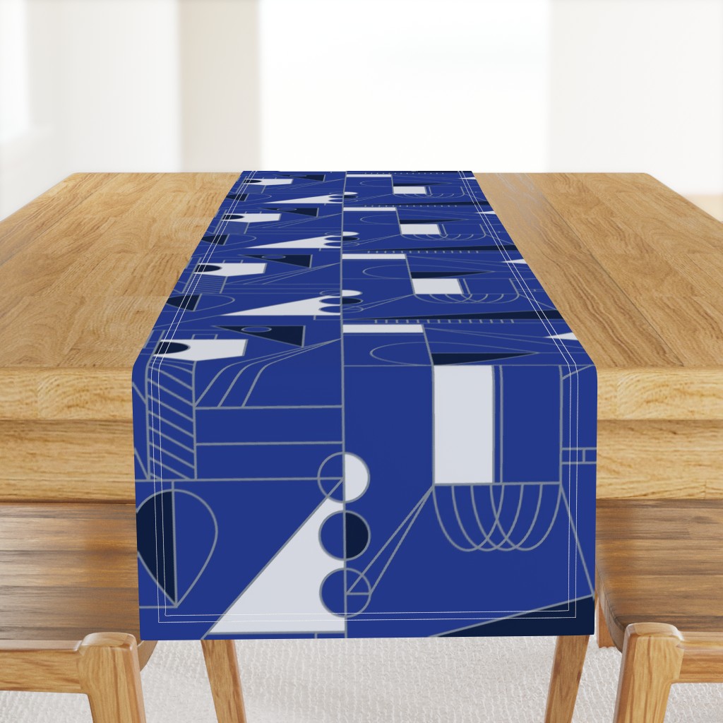 Abstract Hanukkah (Blue)