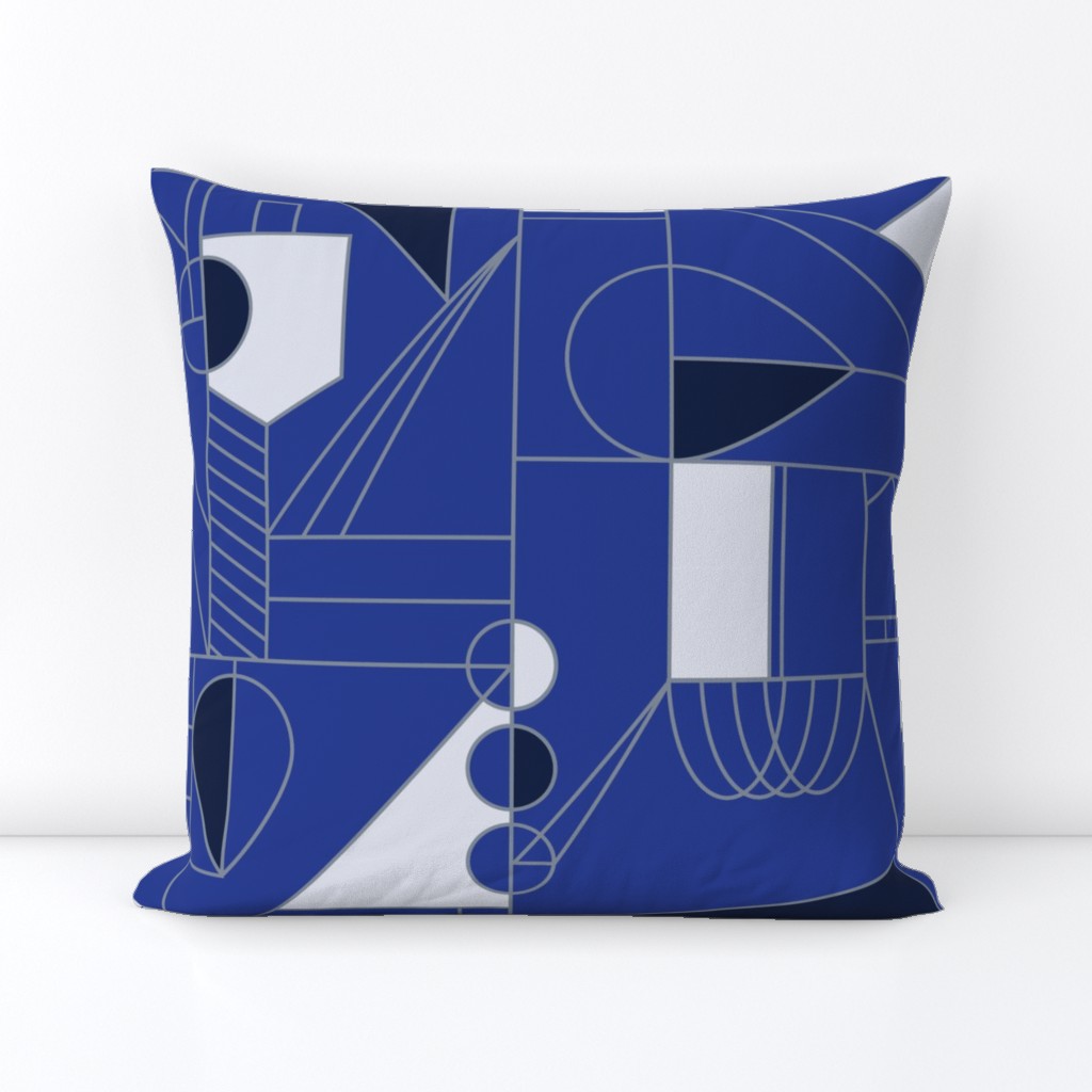 Abstract Hanukkah (Blue)