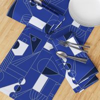 Abstract Hanukkah (Blue)