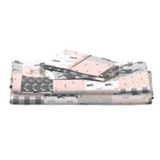 little lady woodland wholecloth patchwork - light pink &  grey