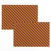 Diagonal Double Stripes in Dark Red and Golden Yellow