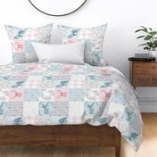Woodland Snow Quilt for Girls- Rotated