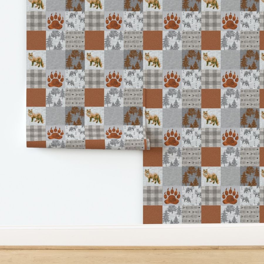 3" Fox Forest - Rust, Grey, Beige