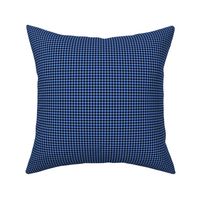 Quarter Inch Cornflower Blue and Black Houndstooth Check