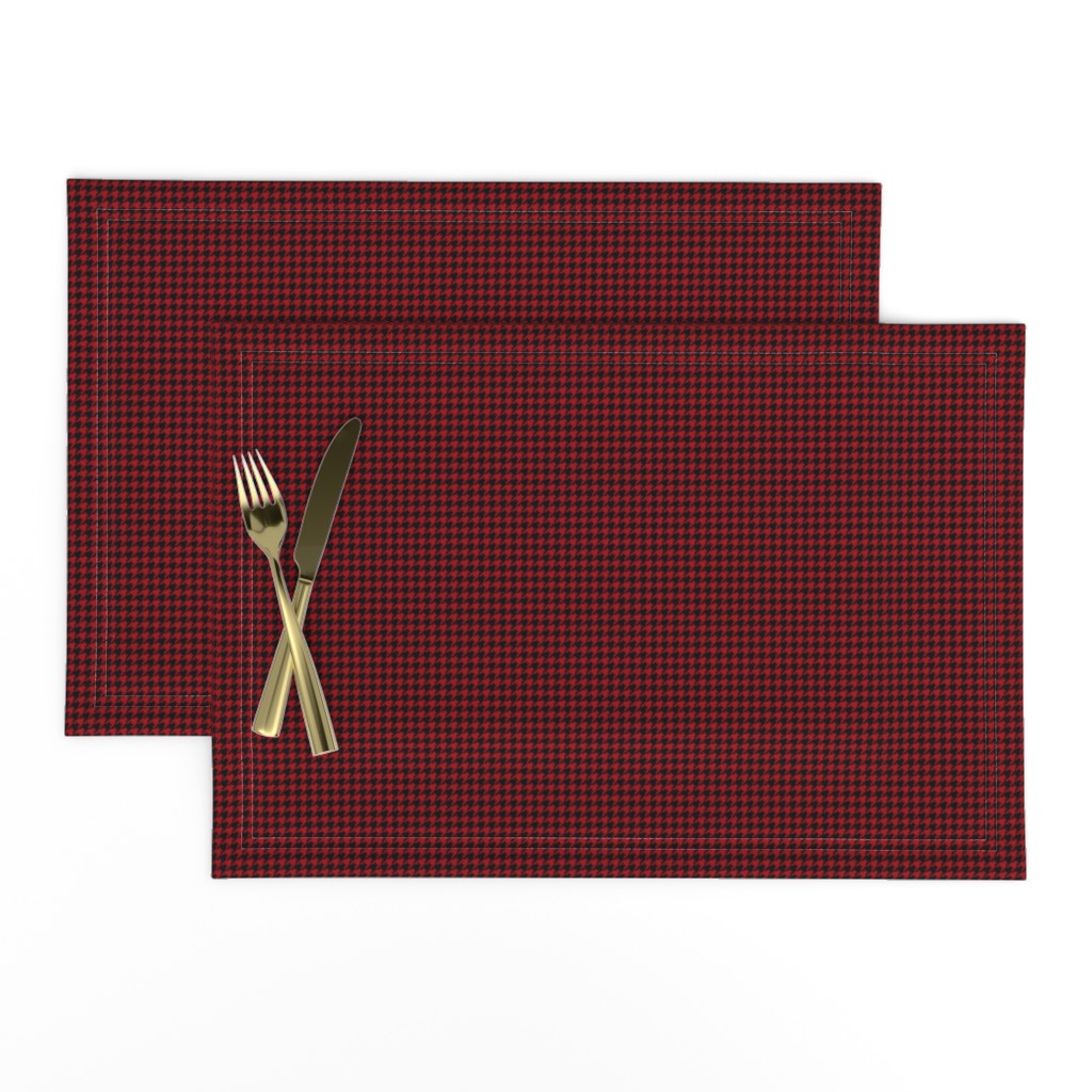 Quarter Inch Dark Red and Black Placemats | Spoonflower