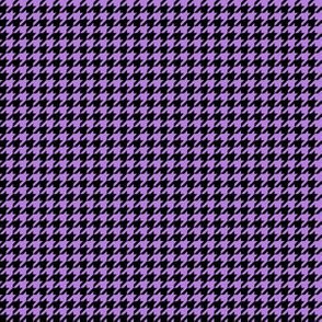 Quarter Inch Lavender Purple and Black Houndstooth Check