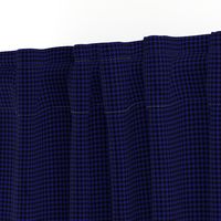 Quarter Inch Midnight Blue and Black Houndstooth Check