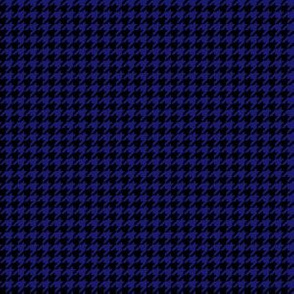 Quarter Inch Midnight Blue and Black Houndstooth Check