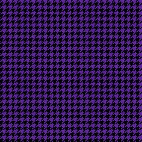 Quarter Inch Purple and Black Houndstooth Check