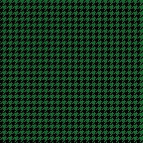 Quarter Inch Spruce Green and Black Houndstooth Check