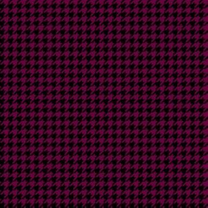 Quarter Inch Tyrian Purple and Black Houndstooth Check