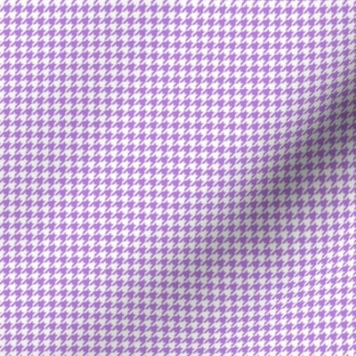 Quarter Inch Lavender Purple and White Houndstooth Check