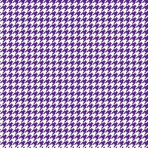 Quarter Inch Purple and White Houndstooth Check