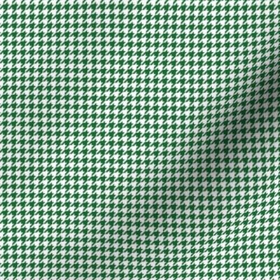 Quarter Inch Spruce Green and White Houndstooth Check