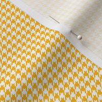 Quarter Inch Yellow Gold and White Houndstooth Check