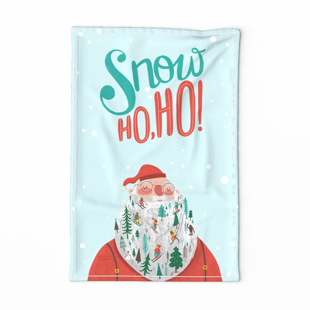 Snow Ho Ho Tea Towel