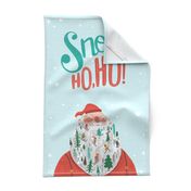 Snow Ho Ho Tea Towel