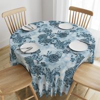 Morpheme in blues Floral garden Chintz