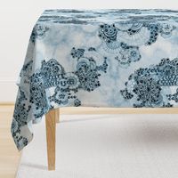 Morpheme in blues Floral garden Chintz