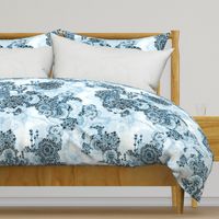 Morpheme in blues Floral garden Chintz