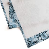 Morpheme in blues Floral garden Chintz