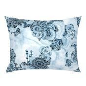 Morpheme in blues Floral garden Chintz