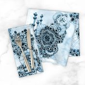 Morpheme in blues Floral garden Chintz