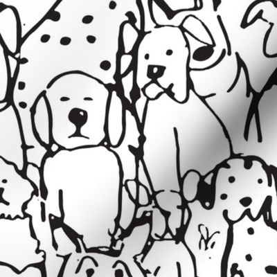 Doodle Dogs, Black and White