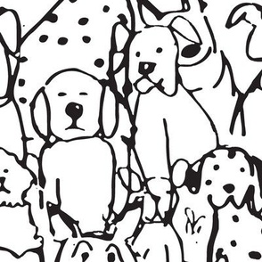 Doodle Dogs, Black and White