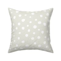 White dots on natural / nursery baby kids simple design