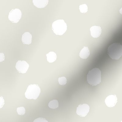 White dots on natural / nursery baby kids simple design