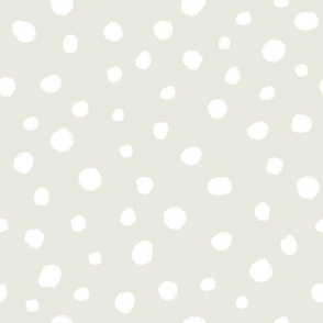 White dots on natural / nursery baby kids simple design