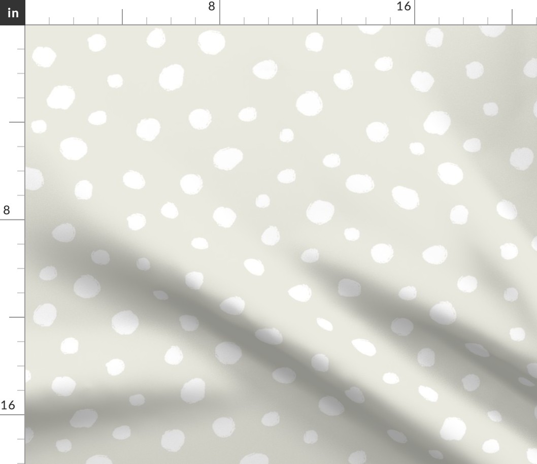 White dots on natural / nursery baby kids simple design