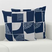 Navy Large Scale Abstract Texture