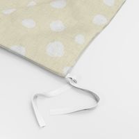 White dots on mustard / nursery baby kids simple design