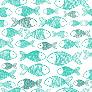 Fishes - Turquoise 