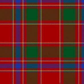 Munro / Monroe  / Lochiel  tartan, 6" modern colors, Wilson's of Bannockburn