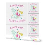 1 blanket + 2 loveys: pink maui a mermaid sleeps here brunette