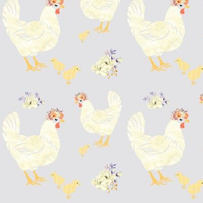 Chickens grey