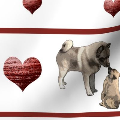 Norwegian Elkhound Hearts