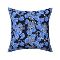 Split Yard  Two in One Cobalt Blue Floral