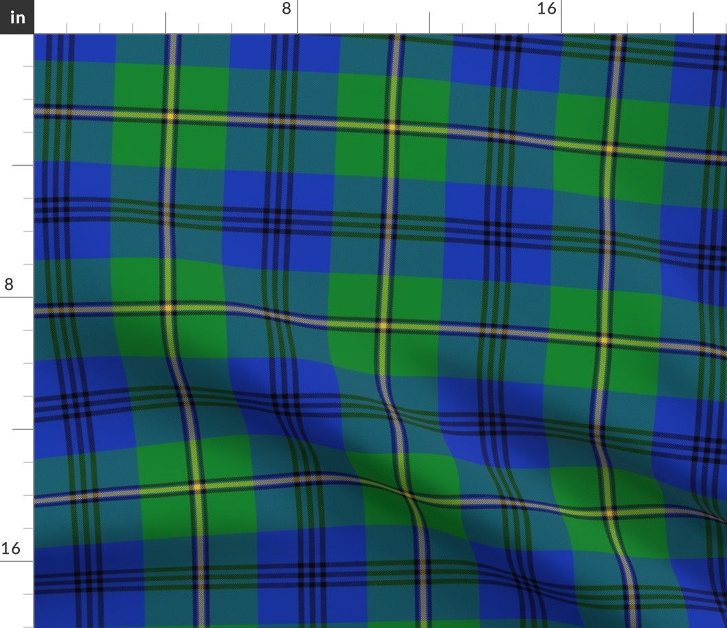 Johnston / Johnstone tartan, 6", modern colors, 1842 Vestiarium Scoticum