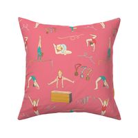 Gymnastic Girls in Coral