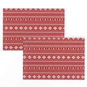 nordic christmas minimal sweater giftwrap holiday fabric red