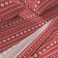 nordic christmas minimal sweater giftwrap holiday fabric red