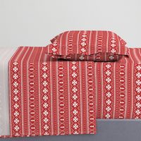 nordic christmas minimal sweater giftwrap holiday fabric red